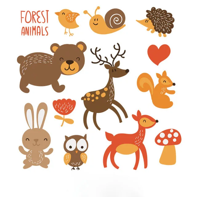 Forest Animals Clothes Patch Iron On Transfers A-level Washable Stickers T-shirt Dresses Sweater Decoration
Forest Animals Clothes Patch Iron On Transfers A-level Washable Stickers T-shirt Dresses Sweater Decoration