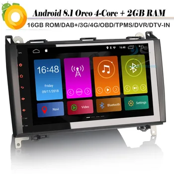 9"Android 8.1 DAB+ Car stereo Autoradio Sat Nav GPS Bluetooth DVR OBD for Mercedes A/B Klasse Sprinter Viano Vito W639
9"Android 8.1 DAB+ Car stereo Autoradio Sat Nav GPS Bluetooth DVR OBD for Mercedes A/B Klasse Sprinter Viano Vito W639