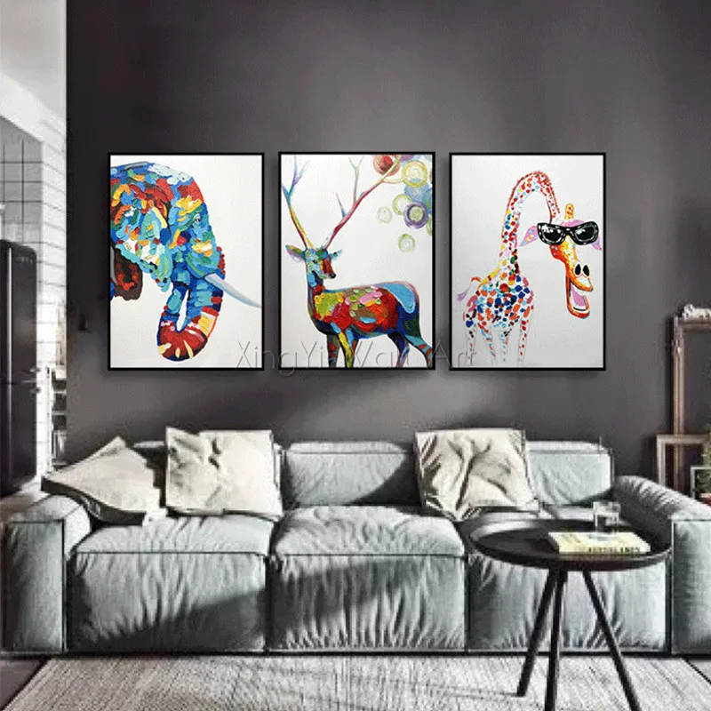 Pop art knife Animal canvas paintings wall art pictures for living room home decor acrylic thick texture Abstract panda quadro
Pop art knife Animal canvas paintings wall art pictures for living room home decor acrylic thick texture Abstract panda quadro