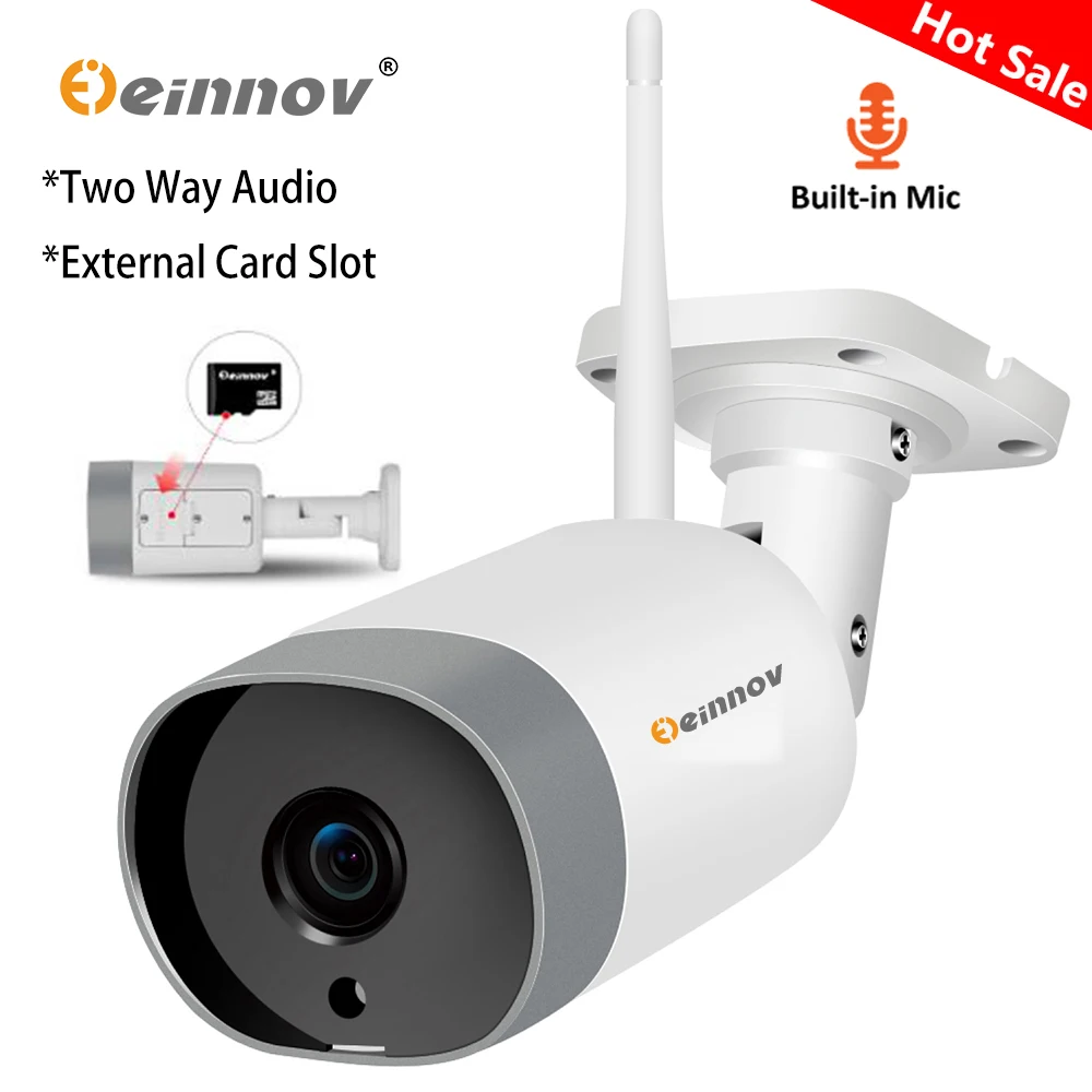 Einnov Wifi IP Camera CCTV Audio System Security Camera 1080P HD Wireless Video Surveillance Onvif P2P External SD Card Slot
Einnov Wifi IP Camera CCTV Audio System Security Camera 1080P HD Wireless Video Surveillance Onvif P2P External SD Card Slot