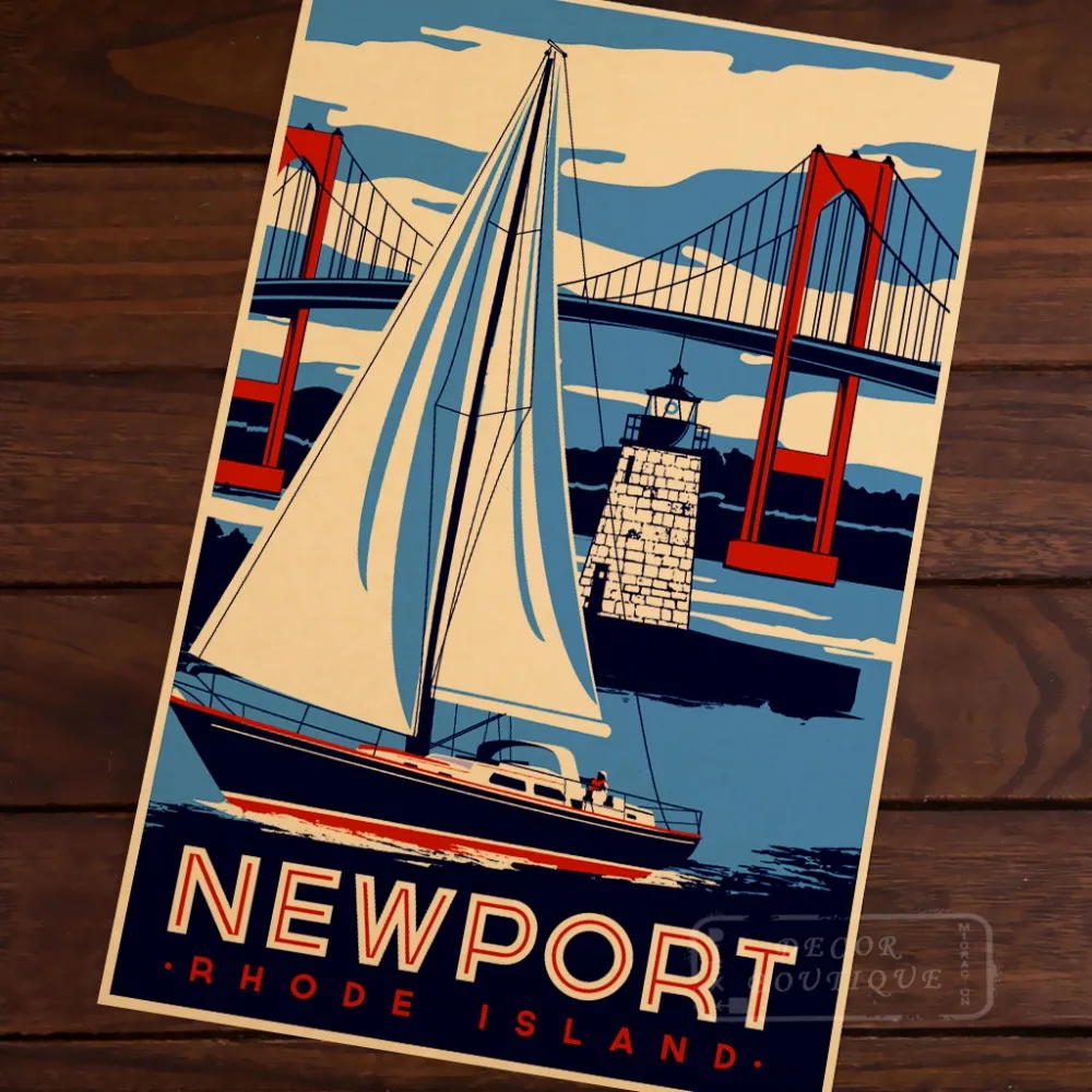 Newport Rhode Island Map Classic Vintage Retro Kraft Decorative Poster Maps Home Bar Posters Wall Canvas Sticker Decor Gift to K
Newport Rhode Island Map Classic Vintage Retro Kraft Decorative Poster Maps Home Bar Posters Wall Canvas Sticker Decor Gift to K