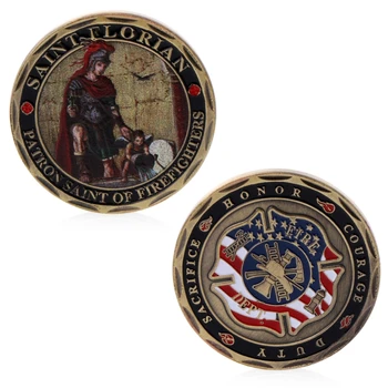 St. Florian Patron Saint Firefighters Commemorative Coin Gold Plated Non Currency Coin Fire Rescue Commemorative Challenge Coin
St. Florian Patron Saint Firefighters Commemorative Coin Gold Plated Non Currency Coin Fire Rescue Commemorative Challenge Coin