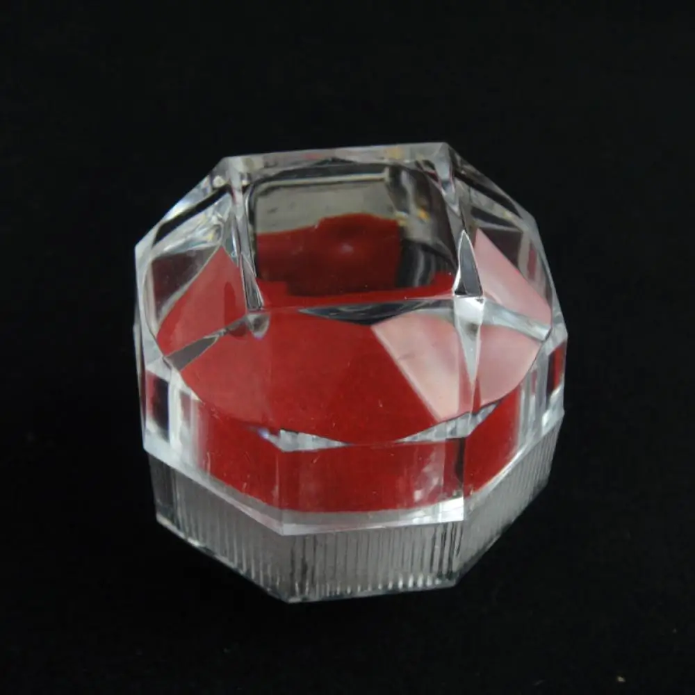1 шт. элегантный ювелирный пакет кольцо коробка для сережек акриловая прозрачная