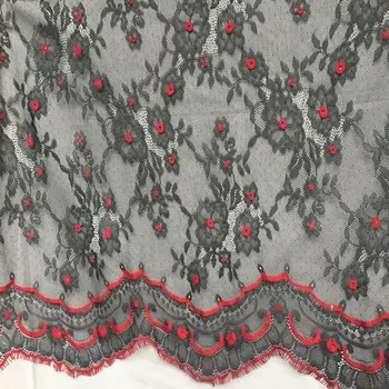 Allover flowers elegant black and red chantilly lace tissue lady evening dress lace High end women clothing making fabrics 2019!
Allover flowers elegant black and red chantilly lace tissue lady evening dress lace High end women clothing making fabrics 2019!