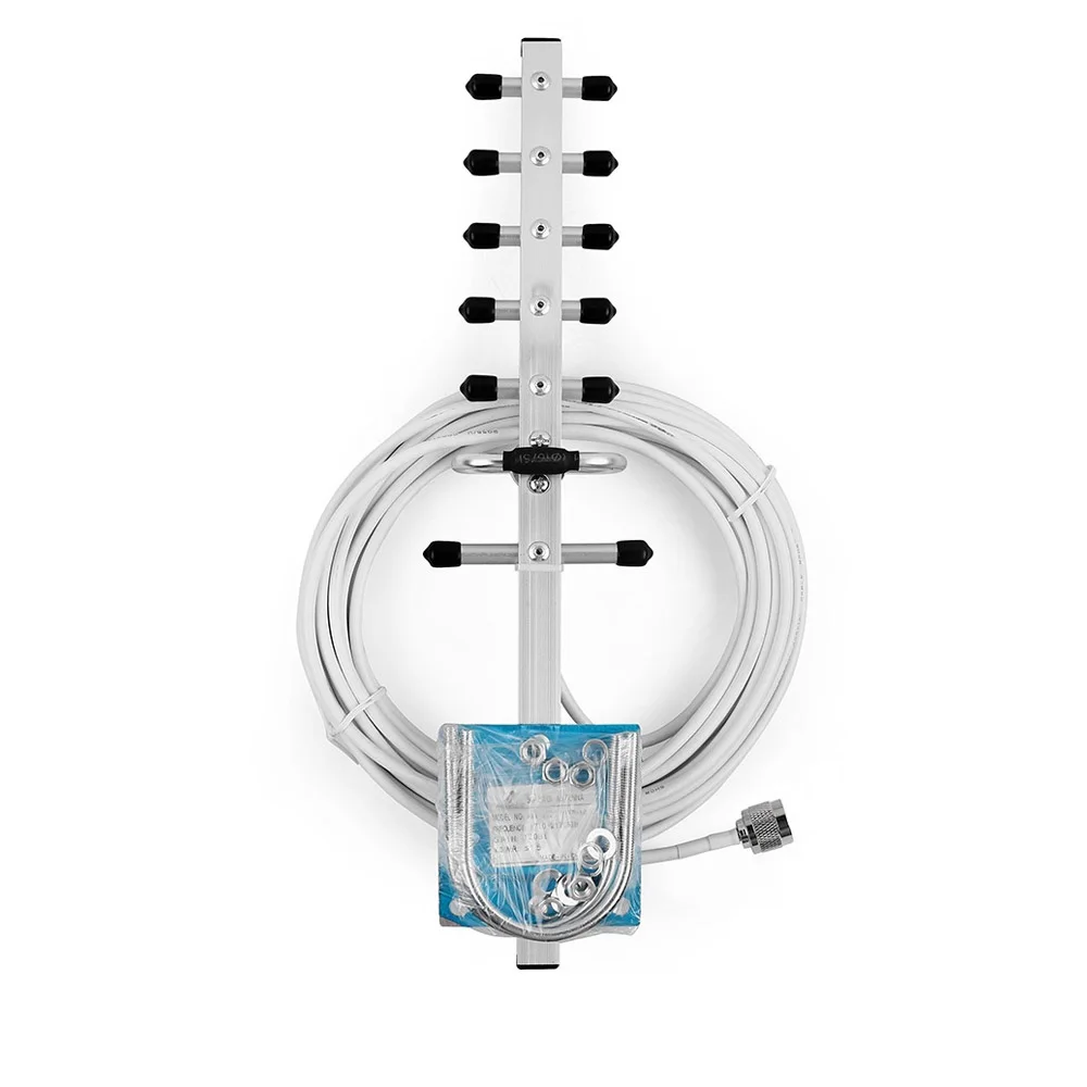High Gain Yagi Antenna 12dBi 1710-2170 MHz DCS&WCDMA 3G Outdoor for Mobile Phone Communication Amplifier with N Male 10m Cable 
High Gain Yagi Antenna 12dBi 1710-2170 MHz DCS&WCDMA 3G Outdoor for Mobile Phone Communication Amplifier with N Male 10m Cable