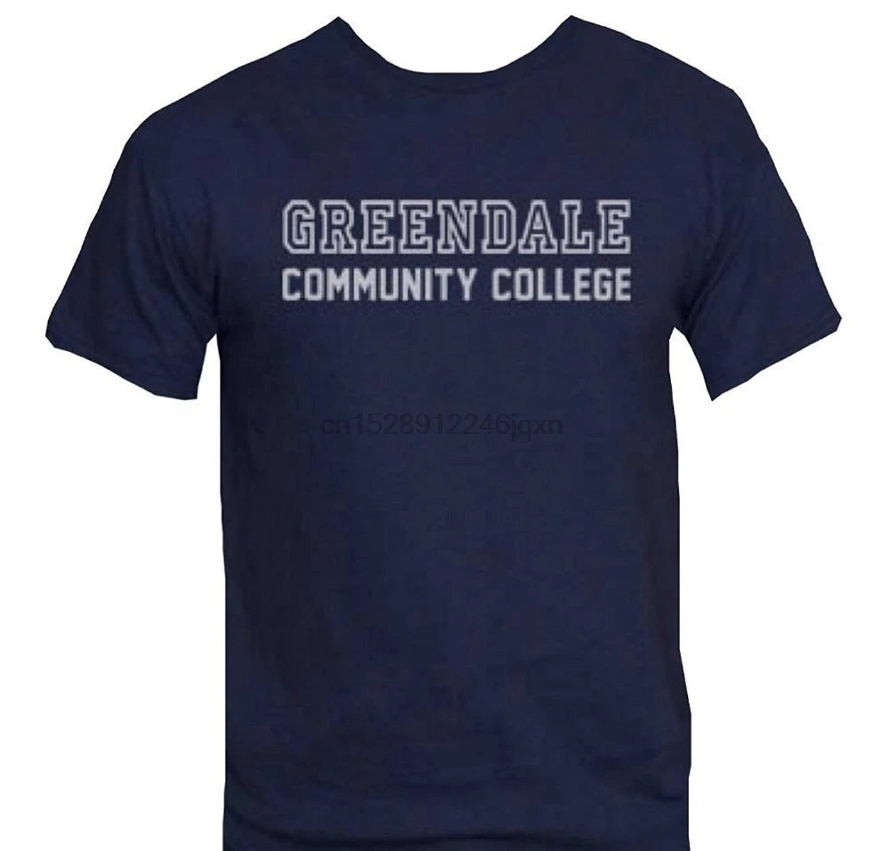 Футболка Greendale для колледжа забавная футболка мужчин Повседневная Уличная с