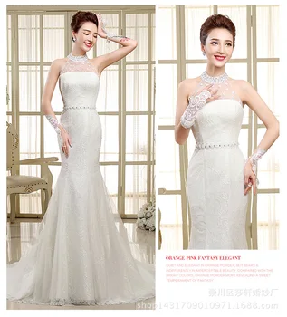 Luxury Rhinestone Crystal Sequin Vintage Lace Sexy Backless Mermaid Wedding Dress 2019 Turkey robe de mariee
Luxury Rhinestone Crystal Sequin Vintage Lace Sexy Backless Mermaid Wedding Dress 2019 Turkey robe de mariee