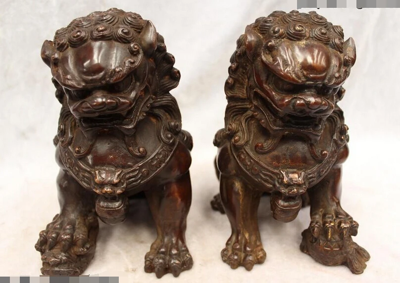 R0720 Details about 7"Chinese Purple Bronze carved excellent lifelike Lucky Foo Dogs Lion Statue
R0720 Details about 7"Chinese Purple Bronze carved excellent lifelike Lucky Foo Dogs Lion Statue