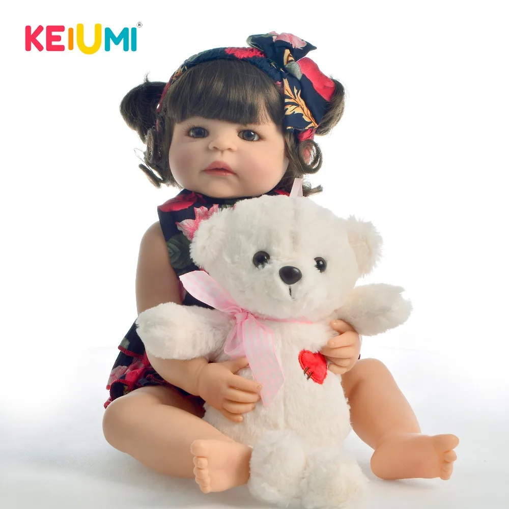 22 Inch Silicone Reborn Baby Doll Realistic 55 cm Girl Playmate Reborn Doll Full Vinyl 2019 New Design Toys For Children Gift
22 Inch Silicone Reborn Baby Doll Realistic 55 cm Girl Playmate Reborn Doll Full Vinyl 2019 New Design Toys For Children Gift