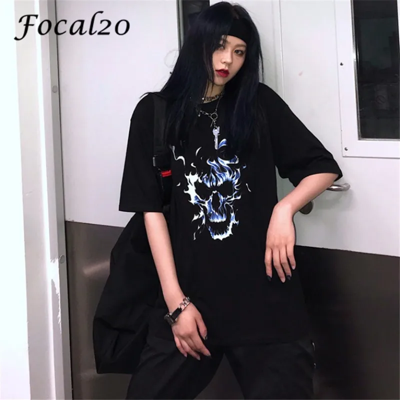 Focal20 Harajuku Ghost Flame Print Lady T-shirts Top Tees Crew Neck Spring Summer Loose Short Sleeve Women T-shirt Top Tees
Focal20 Harajuku Ghost Flame Print Lady T-shirts Top Tees Crew Neck Spring Summer Loose Short Sleeve Women T-shirt Top Tees