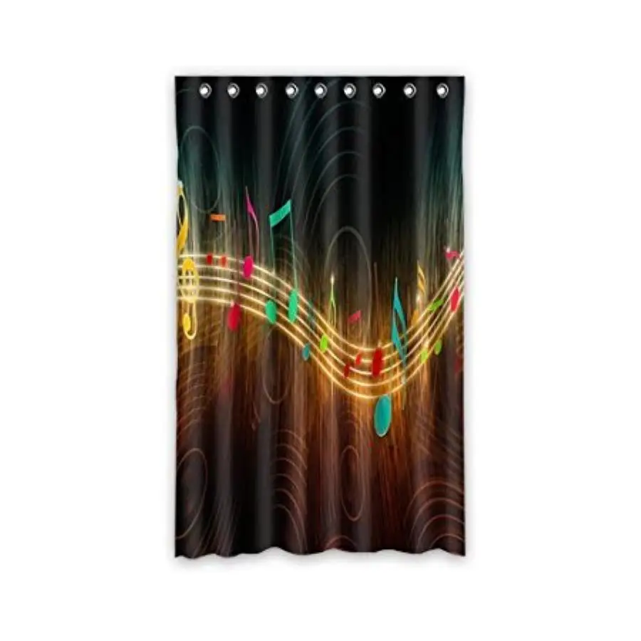 Shading Blackout Thermal Insulation Window Curtains Custom Music Notes Window Window Curtain 52wx63h (inch) one piece
Shading Blackout Thermal Insulation Window Curtains Custom Music Notes Window Window Curtain 52wx63h (inch) one piece