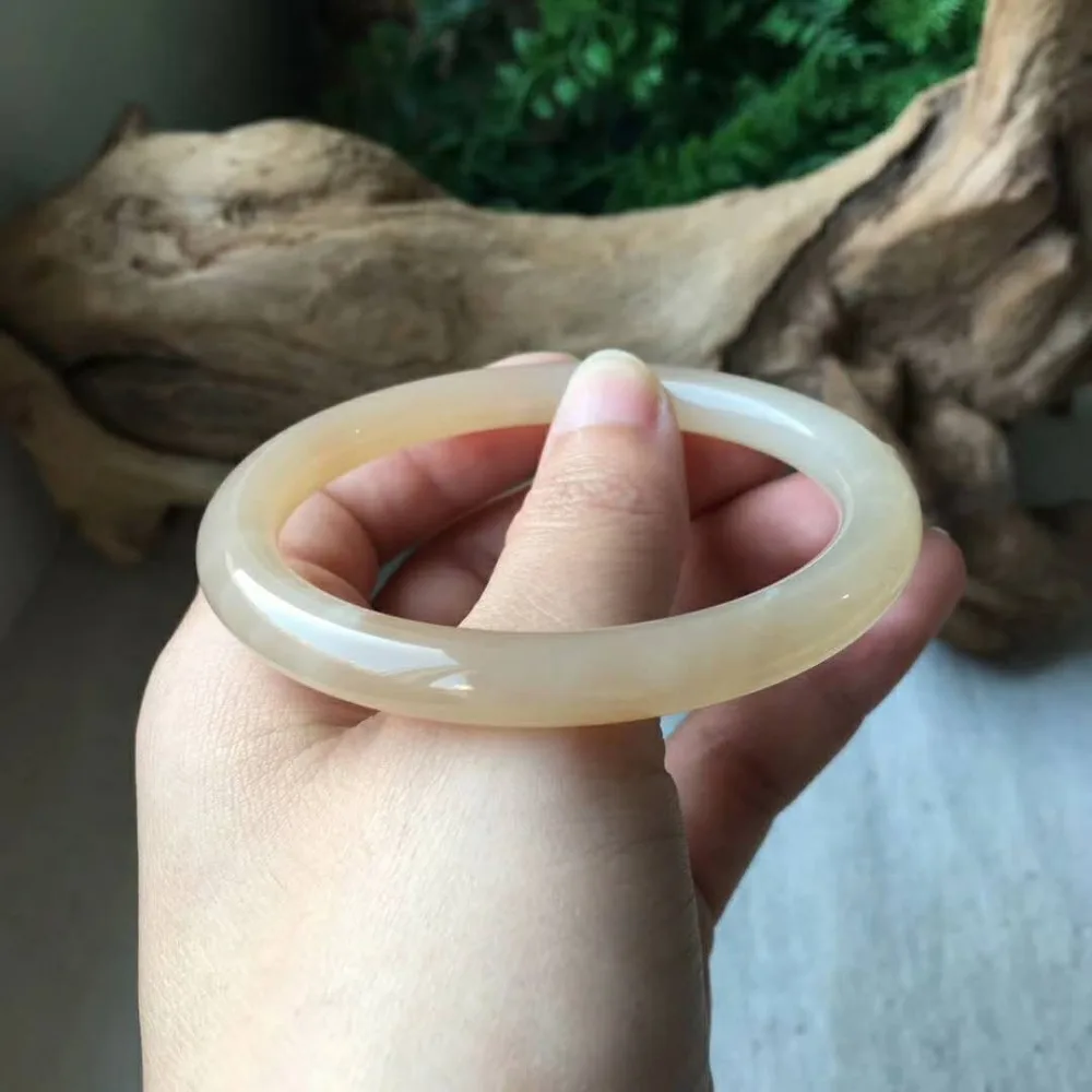 J84#Hetian jade sugar white round bracelet | Украшения и аксессуары