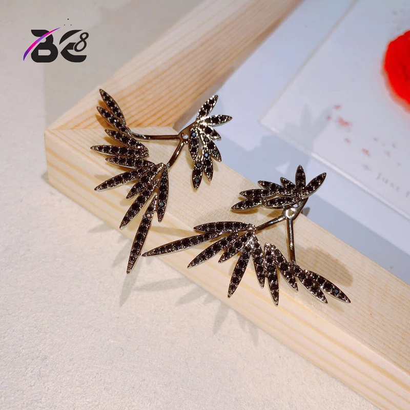 Be 8 Elegant Famous New Design Black Color Leaf Full Mirco Paved AAA Cubic Zirconia Wedding Stud Earring Fashion Jewelry E847
Be 8 Elegant Famous New Design Black Color Leaf Full Mirco Paved AAA Cubic Zirconia Wedding Stud Earring Fashion Jewelry E847