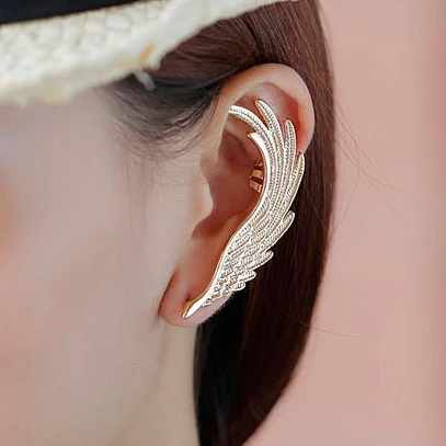 1PC New Fashion Metal Ear Cuff Earring Gold Color Angle Wing Feather Clip Earring Gift for Women Girl CE307
1PC New Fashion Metal Ear Cuff Earring Gold Color Angle Wing Feather Clip Earring Gift for Women Girl CE307