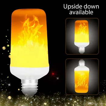 Creative 4 Modes+Gravity Sensor Flame Lights E27 2835 LED Flame Effect Fire Light Bulb Flickering Emulation Decor Lamp AC90-265V
Creative 4 Modes+Gravity Sensor Flame Lights E27 2835 LED Flame Effect Fire Light Bulb Flickering Emulation Decor Lamp AC90-265V