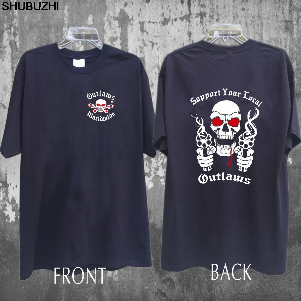 Outlaws Support Your Local Outlaws Motor Club Worldwide Black T Shirt cotton Funny Cotton Casual Printed Tops Tees sbz5488
Outlaws Support Your Local Outlaws Motor Club Worldwide Black T Shirt cotton Funny Cotton Casual Printed Tops Tees sbz5488