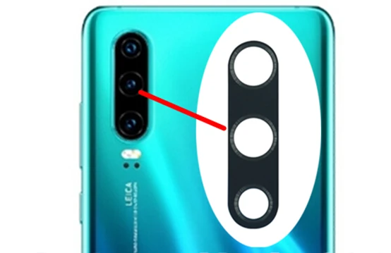 Задняя Основная Камера Стекло крышка объектива с липкий клей для huawei P30/P30