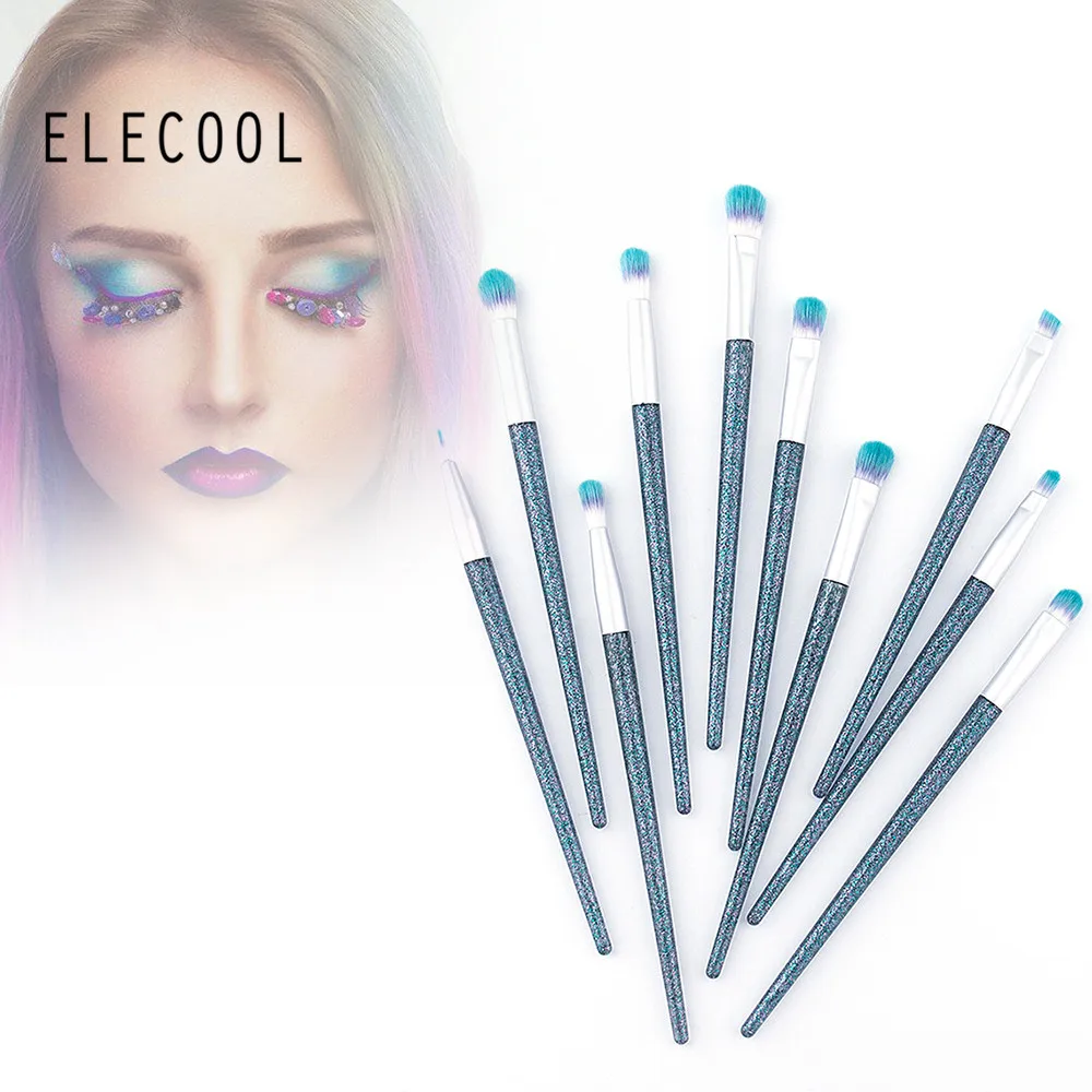 ELECOOL 10pcs/set Crystal Eye Shadow Brushes Electroplate Sequins Eye Makeup Brush Sets Maquiagem Profissional Completa Brochas
ELECOOL 10pcs/set Crystal Eye Shadow Brushes Electroplate Sequins Eye Makeup Brush Sets Maquiagem Profissional Completa Brochas