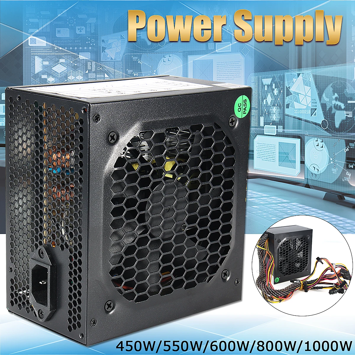 450 Watt PC Power Supply for HP Bestec ATX-250-12E ATX-300-12E PSU Sata NEW High Quality computer Power Supply For BTC
450 Watt PC Power Supply for HP Bestec ATX-250-12E ATX-300-12E PSU Sata NEW High Quality computer Power Supply For BTC
