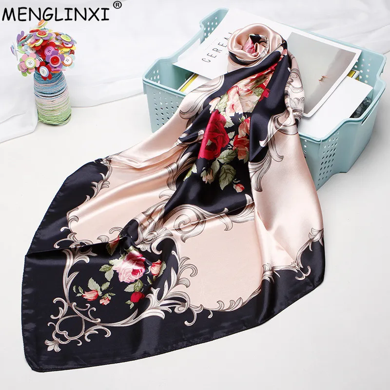 2019 Rose Print Fashion Scarves For Women Silk Scarf Female 90cm Square Scarf Shawl Bandana For Head Hijab Scarfs For Ladies
2019 Rose Print Fashion Scarves For Women Silk Scarf Female 90cm Square Scarf Shawl Bandana For Head Hijab Scarfs For Ladies
