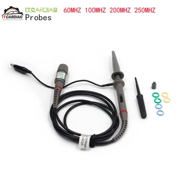 

1pcs Hantek Digital Oscilloscope Probes x1 x10 60MHZ 100MHZ 200MHZ 250MHZ Osciloscopio Tester Accessories