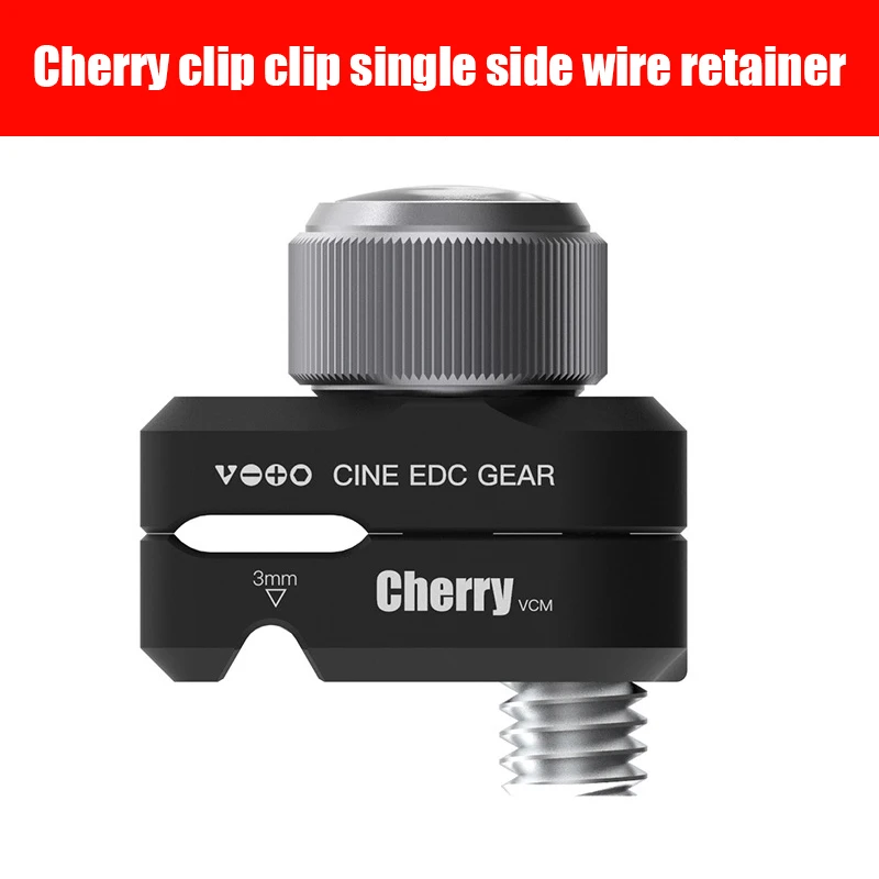 Vlogger Cherry Clip VCM Aluminum Alloy CableClamp Photo Studio 1/4 Universal Single Side Wire Retainer Gear fo DSLR Cameras
Vlogger Cherry Clip VCM Aluminum Alloy CableClamp Photo Studio 1/4 Universal Single Side Wire Retainer Gear fo DSLR Cameras