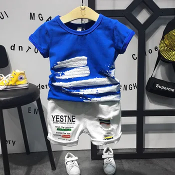 2 3 4 5 6 Years Toddler Boys Clothing Set 2019 Summer Cotton Casual Printed T-shirt Shorts 2pcs Baby Kids Clothes Boy Sport Suit
2 3 4 5 6 Years Toddler Boys Clothing Set 2019 Summer Cotton Casual Printed T-shirt Shorts 2pcs Baby Kids Clothes Boy Sport Suit