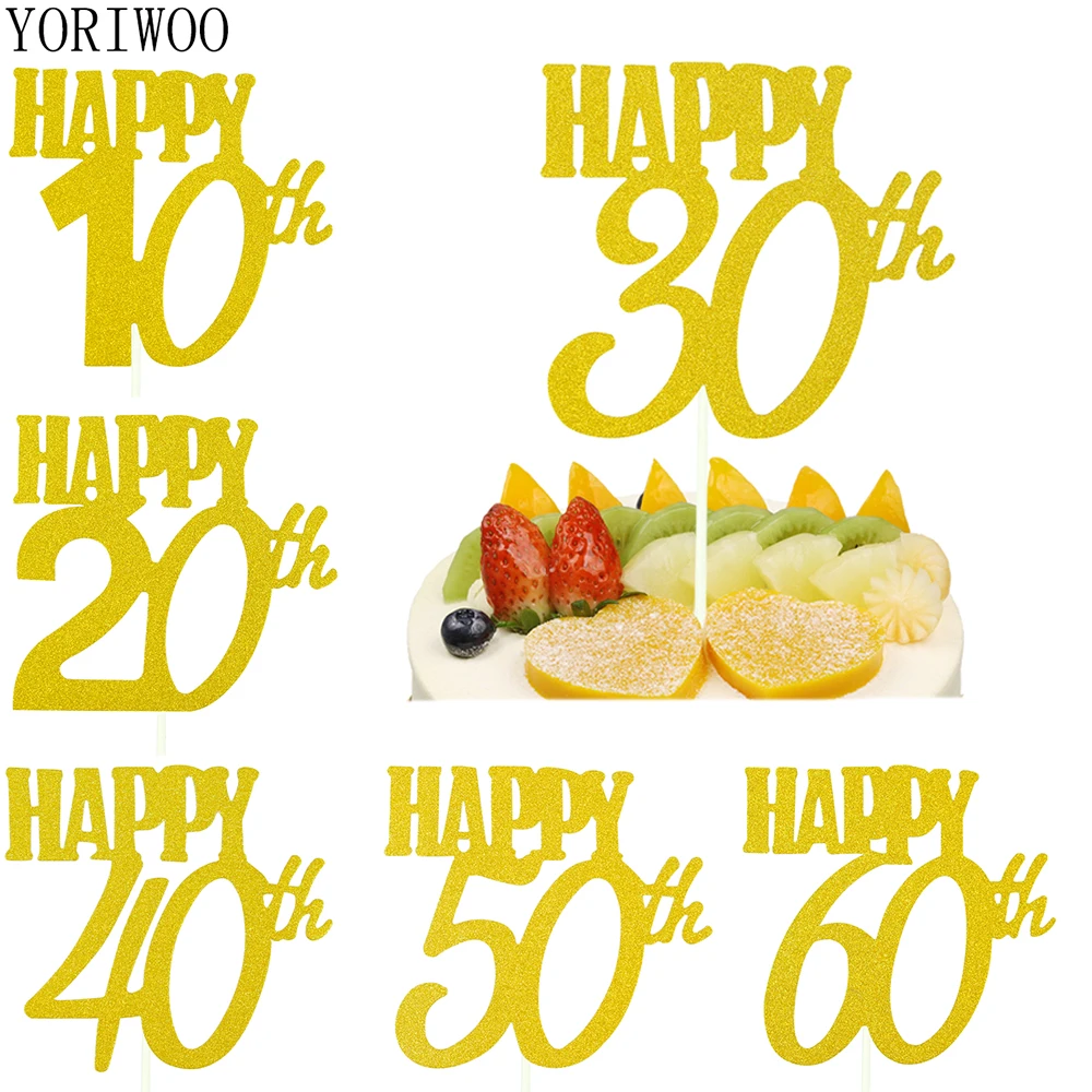 YORIWOO 20 30 40 50 60 30th Birthday Cake Topper Gold Happy Birthday Party Decorations Adult Birthday Cake Decorating Supplies
YORIWOO 20 30 40 50 60 30th Birthday Cake Topper Gold Happy Birthday Party Decorations Adult Birthday Cake Decorating Supplies