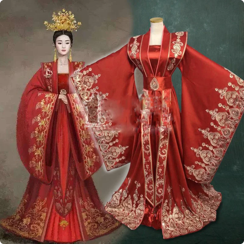 Ming Dynasty Gorgeous Red Bride Wedding Costume Hanfu for Newest TV Play Legend of Ming Lan
Ming Dynasty Gorgeous Red Bride Wedding Costume Hanfu for Newest TV Play Legend of Ming Lan