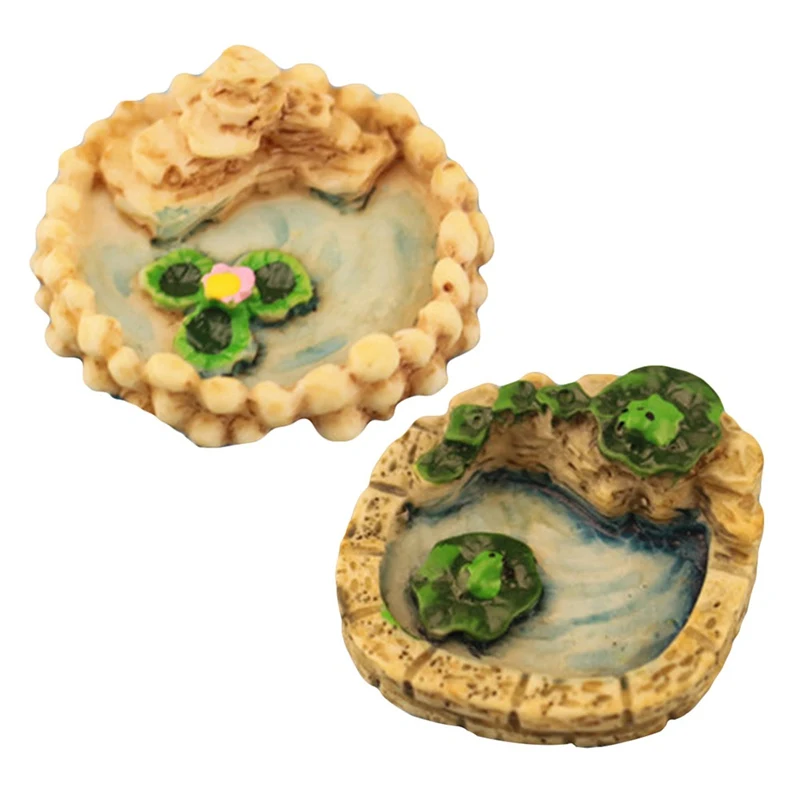 Resin Miniatures Mini Pool & Lotu flower Pond Model Fairy Garden Decor Terrarium Figurines Succulents Ornament Resin Craft
Resin Miniatures Mini Pool & Lotu flower Pond Model Fairy Garden Decor Terrarium Figurines Succulents Ornament Resin Craft