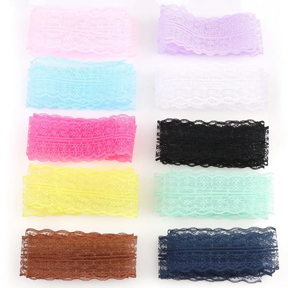 10Yards Option Colorful Flower Embroidered Lace Fabric Trim Ribbons DIY Clothes Sewing Handmade Materials 4.4cm Width 10 Colors
10Yards Option Colorful Flower Embroidered Lace Fabric Trim Ribbons DIY Clothes Sewing Handmade Materials 4.4cm Width 10 Colors