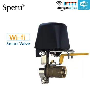 Spetu Smart WIFI Water Valve Smart Home Automation System Valve Gas Water Control 12V 1A Work with Alexa and Google Home
Spetu Smart WIFI Water Valve Smart Home Automation System Valve Gas Water Control 12V 1A Work with Alexa and Google Home
