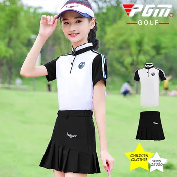 PGM Girls Summer Golf Skirts Set Short Sleeve Shirt Fitness Soft Skirt Children Girls Slimming Golf Clothing D0787
PGM Girls Summer Golf Skirts Set Short Sleeve Shirt Fitness Soft Skirt Children Girls Slimming Golf Clothing D0787