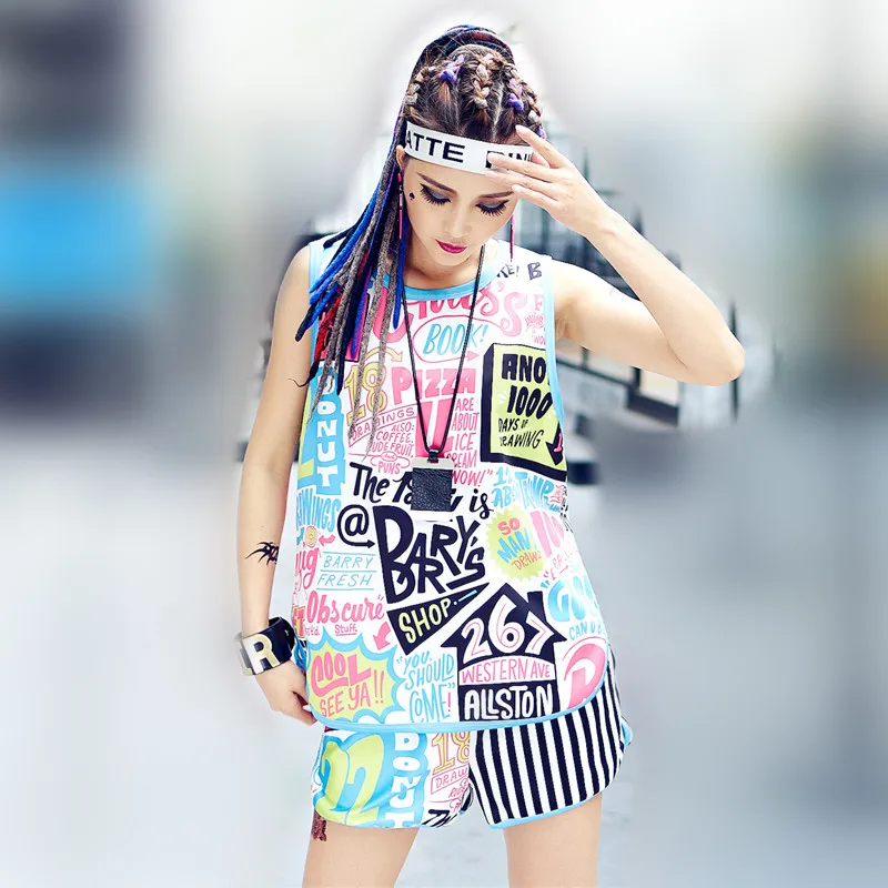 just.be.never graffiti tops two pieces sets vest and shorts harajuku kawaii women tracksuit white letter print elastic hip hop
just.be.never graffiti tops two pieces sets vest and shorts harajuku kawaii women tracksuit white letter print elastic hip hop