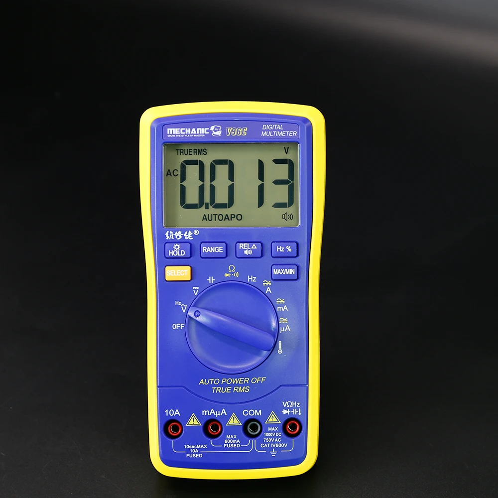 Intelligent voice broadcast multimeter V96C Automatic range high precision digital display for mobile phone efficient repair
Intelligent voice broadcast multimeter V96C Automatic range high precision digital display for mobile phone efficient repair