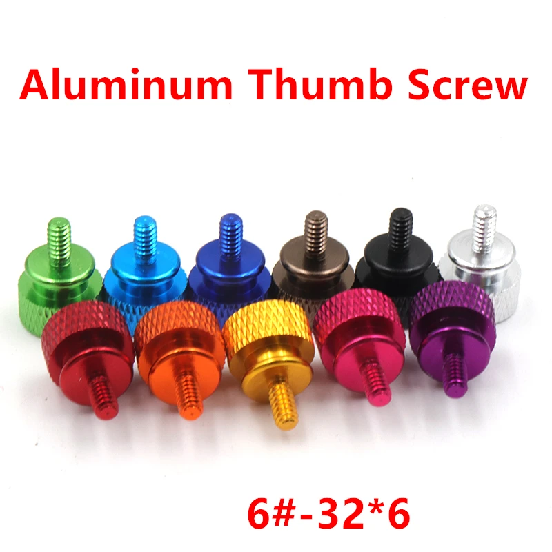 10pcs 6#-32*6.7 Aluminum step thumb screw Computer case Screw Knurled Hand Screws anodized 11 colors
10pcs 6#-32*6.7 Aluminum step thumb screw Computer case Screw Knurled Hand Screws anodized 11 colors