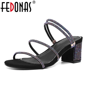 FEDONAS 2019 Summer New Fashion Sweet Women Sandals Classic Design Blingbling Round Toe Party Shoes Concise Casual Shoes Woman
FEDONAS 2019 Summer New Fashion Sweet Women Sandals Classic Design Blingbling Round Toe Party Shoes Concise Casual Shoes Woman