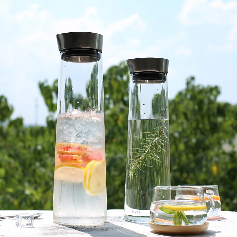 1L/1.5L High qulaity hot cold water bottle glass juice bottle stainless steel lid drinkware kitchen accessories large capacity
1L/1.5L High qulaity hot cold water bottle glass juice bottle stainless steel lid drinkware kitchen accessories large capacity