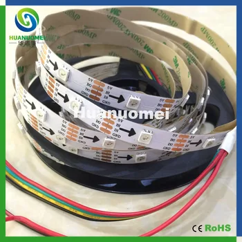 full color addressable SMD 5050 RGB WS2813 Digital LED Strip Light, 30LEDs/m, 5M/roll,DC5V input, White PCB, Non-waterproof IP20
full color addressable SMD 5050 RGB WS2813 Digital LED Strip Light, 30LEDs/m, 5M/roll,DC5V input, White PCB, Non-waterproof IP20