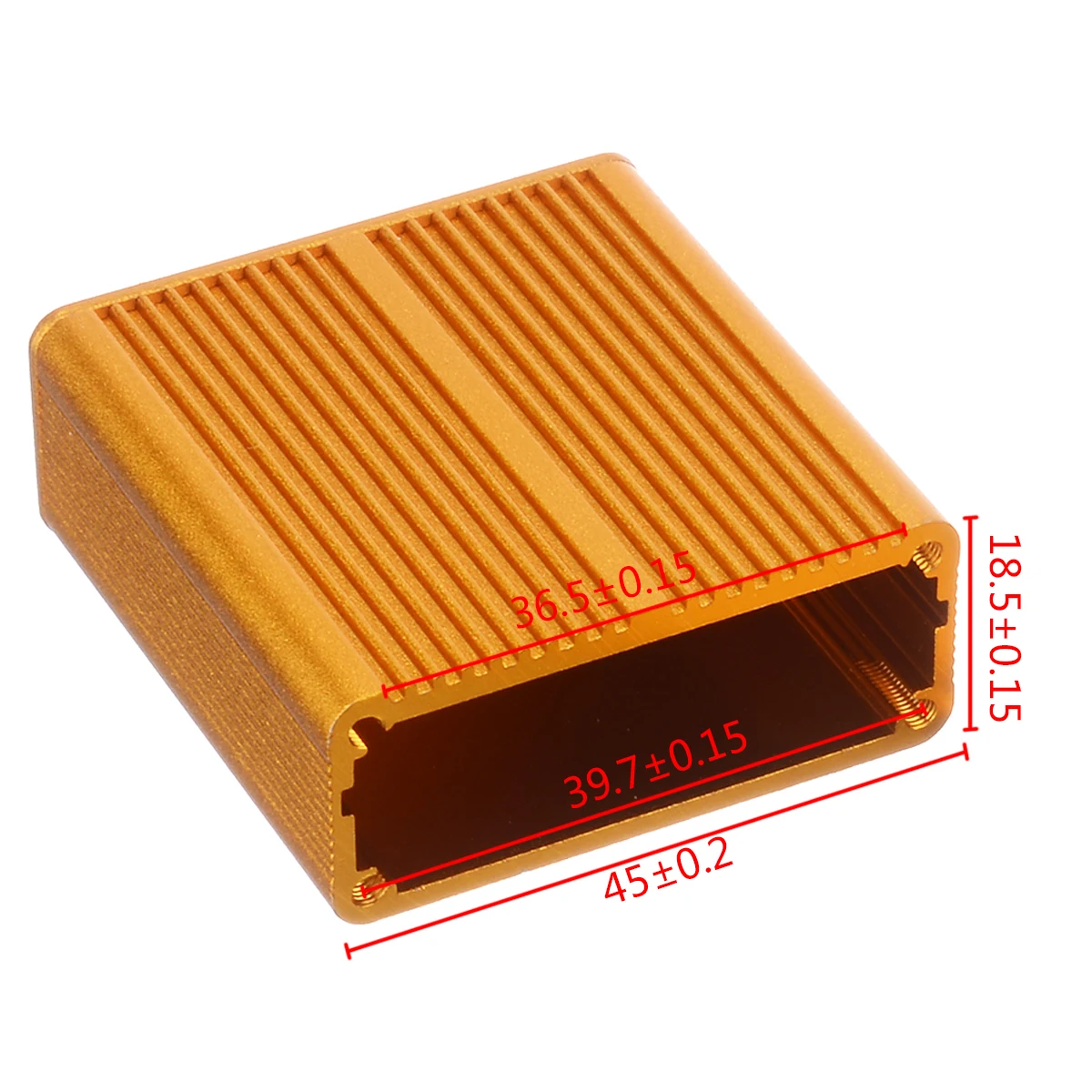 Gold Aluminum Enclosure Box PCB Instrument Case 45x45x18.5mm For Electric Project
Gold Aluminum Enclosure Box PCB Instrument Case 45x45x18.5mm For Electric Project