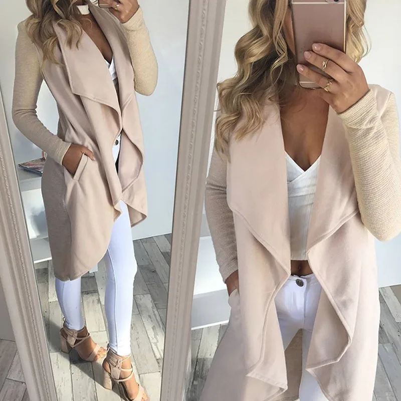 New Hot Women Autumn Irregular Overcoat Solid Color Slim Coats Jackets Casual Long Outerwear Windbreaker YAA99
New Hot Women Autumn Irregular Overcoat Solid Color Slim Coats Jackets Casual Long Outerwear Windbreaker YAA99