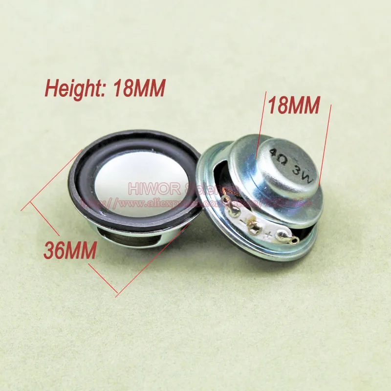 (2pcs/lot) 4 ohm 3W 3Watts 36MM Speaker 18MM Internal Magnetic White Silvery Hat PU Edge Height 18MM
(2pcs/lot) 4 ohm 3W 3Watts 36MM Speaker 18MM Internal Magnetic White Silvery Hat PU Edge Height 18MM