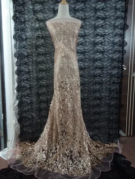 5 yards/lot top sale french net embroidered lace fabric for party dress with glued glitter 
5 yards/lot top sale french net embroidered lace fabric for party dress with glued glitter