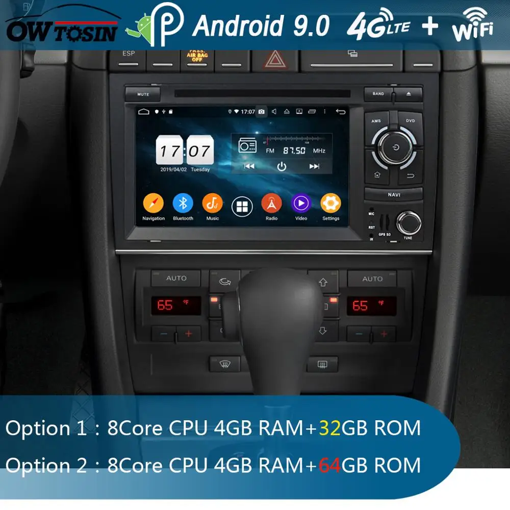 7" IPS 8 Core 4G+64G Android 9.0 Car DVD Radio Multimedia GPS Navi For Audi A4 B6 B7 S4 2002-2008 DSP CarPlay Parrot BT Stereo
7" IPS 8 Core 4G+64G Android 9.0 Car DVD Radio Multimedia GPS Navi For Audi A4 B6 B7 S4 2002-2008 DSP CarPlay Parrot BT Stereo