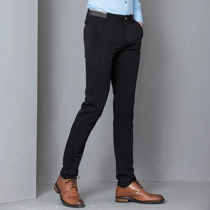 Mens Pants Dropshipping Wholesaler Rebecco Sells Black Stretch Skinny