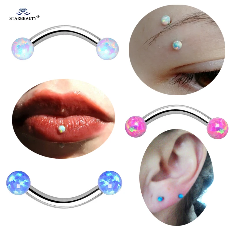 Luxury 1pc 16G White Opal Eyebrow Piercing Ear Lip Labret Tragus Piercing Helix Piercing Nose Ring Nipple Cartilage Earring Gift
Luxury 1pc 16G White Opal Eyebrow Piercing Ear Lip Labret Tragus Piercing Helix Piercing Nose Ring Nipple Cartilage Earring Gift