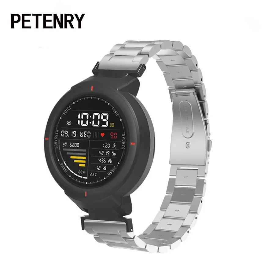 Браслет Для Xiaomi Huami Amazfit Verge металлический браслет из нержавеющей стали для часов 3
