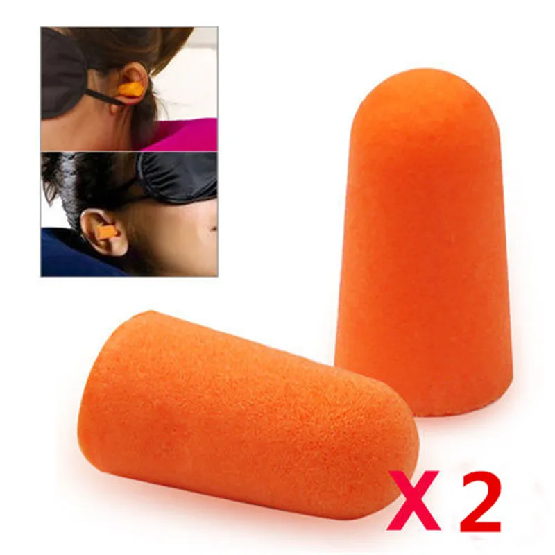 Soft Foam Ear Plugs Defenders Protectors Earplugs Reusable Travel Noise Reducer Sleeping Well (4)