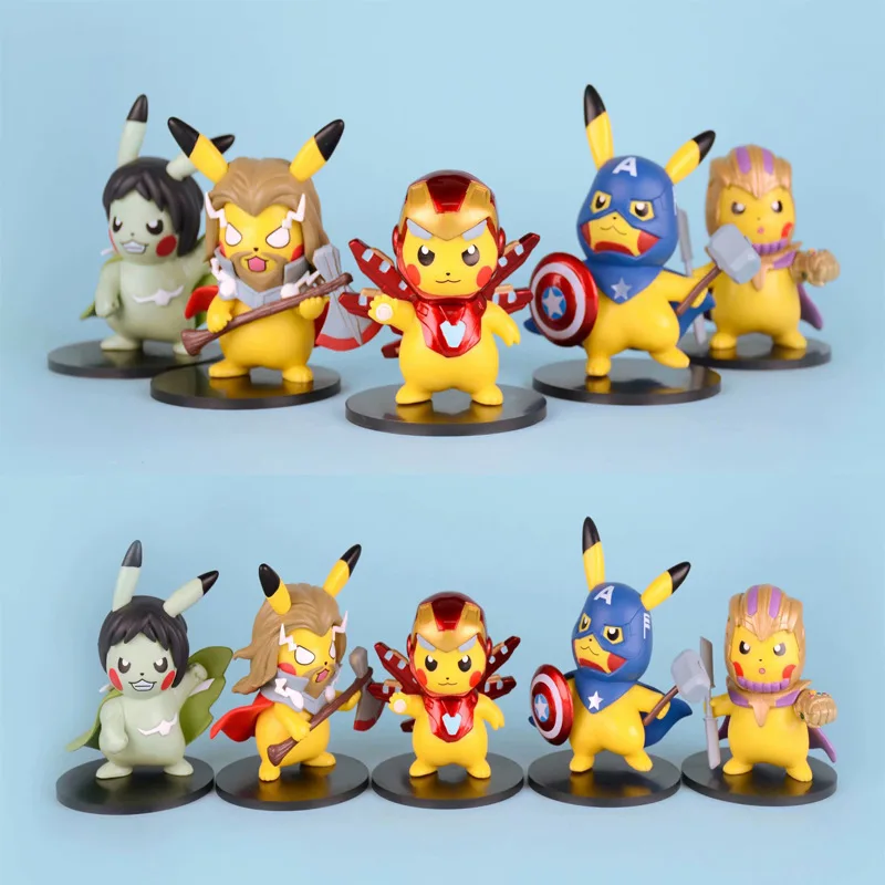 Cosplay Marvel Super Hero Captain America Thor Hulk Iron Man Thanos pkm Action Figure Model Toys for Children Gifts
Cosplay Marvel Super Hero Captain America Thor Hulk Iron Man Thanos pkm Action Figure Model Toys for Children Gifts