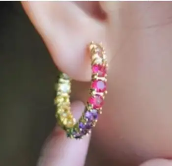 10Pairs/lot New Colorful Cubic Zirconia Stone Earring Fahion Rainbow Women Earring Wholesale 
10Pairs/lot New Colorful Cubic Zirconia Stone Earring Fahion Rainbow Women Earring Wholesale